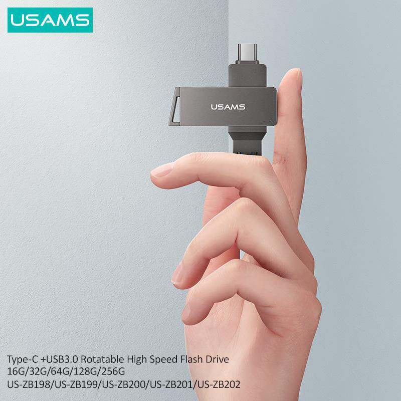 Accesorios y Gadgets  Pendrive USB Tipc c + USB 3.0 OTG Gris